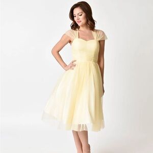 Yellow Disney Prom Dress Unique Vintage